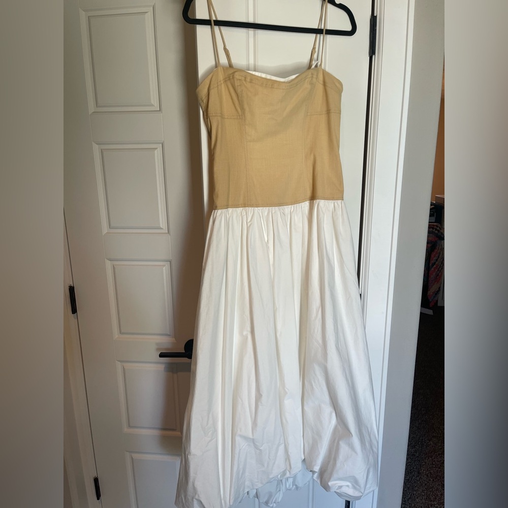 Moon River Two-Tone Strapless Dress